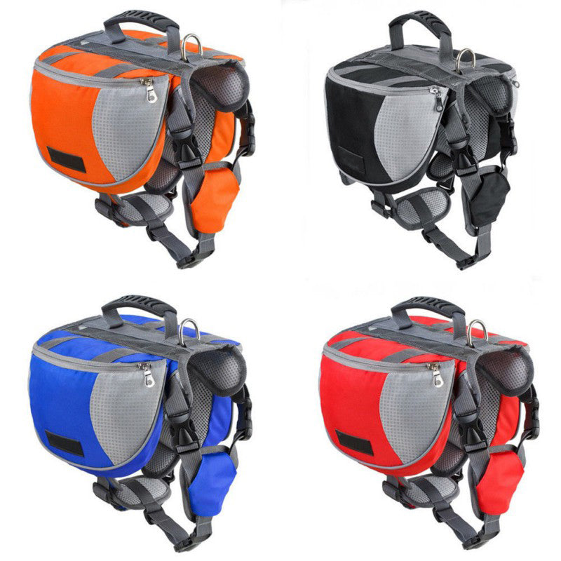 Black dog hiking saddle pack dual saddlebag for trail adventures