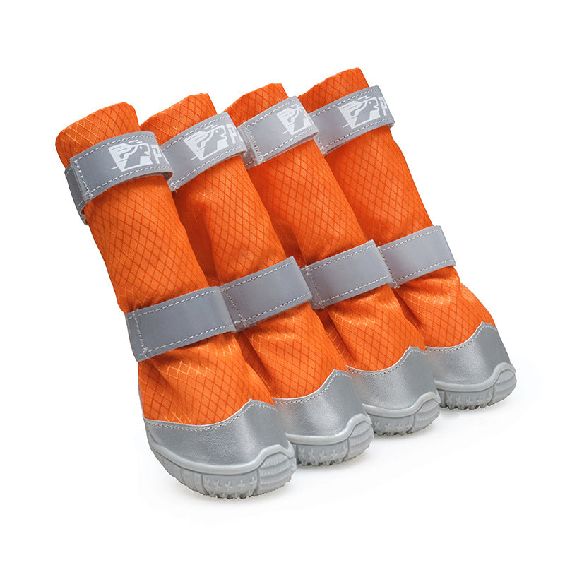 Dog trail shoe sole showing non-slip grip for outdoor adventures
